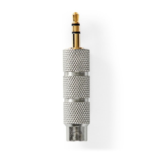 Nedis Stereo Audio Adapter | 3.5 mm Hane | 6.35 mm Hona | Guldplaterad | Rak | Metall | Guld / Metall | 1 st. | Kartong med täckt fönster