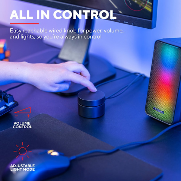 Trust GXT 611 Wezz RGB Gaming speakers 12W