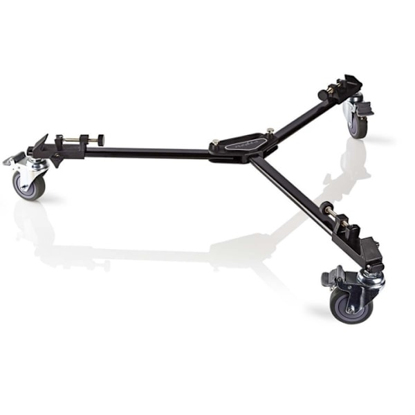 Nedis Tripod Dolly | Maximal lastkapacitet: 20.0 kg | Tripod diameter räckvidd: 29.0 mm | Resväska ingår | Benlås | Aluminium | Svart