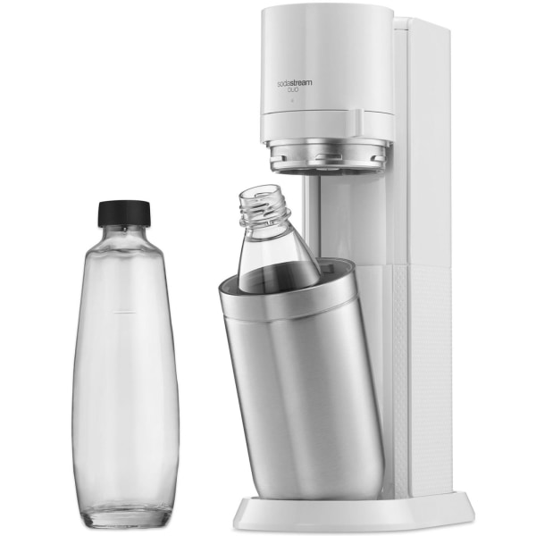 SodaStream Kolsyremaskin DUO White inkl. 1x Glasflaska & 1x Plastflaska