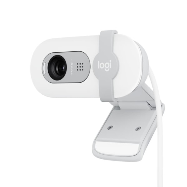 Logitech Brio 100 Full HD Webcam, Off-white