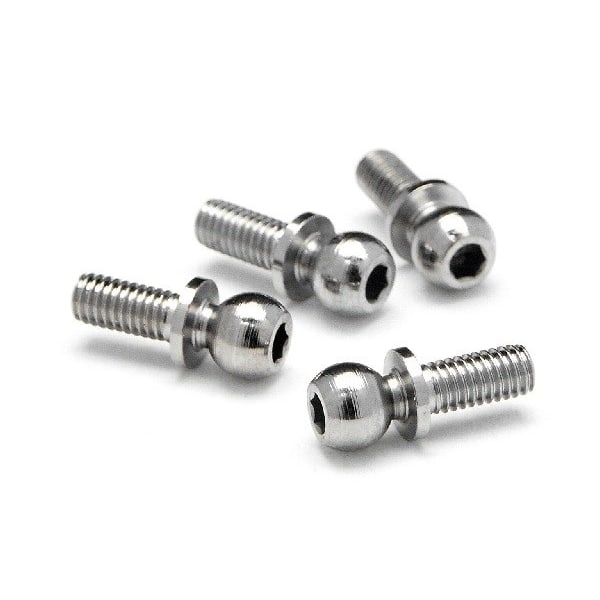 Ball 4.7X6.5Mm (4-40/Hex Socket/Silver/4Pcs)