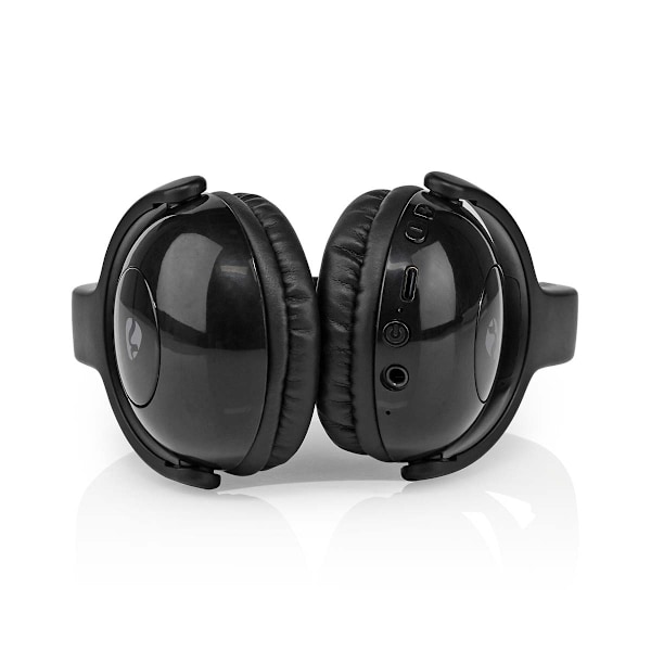 Nedis Trådlösa On-Ear hörlurar | Maximal batteritid: 8 timmar | Inbygd mikrofon | Tryck på Kontroll | Stöd för röststyrning | Volymkontroll Svart