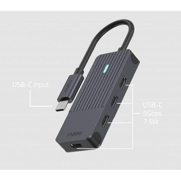 Rapoo USB-C Hub UCH-4002 USB-C to USB-C Hub