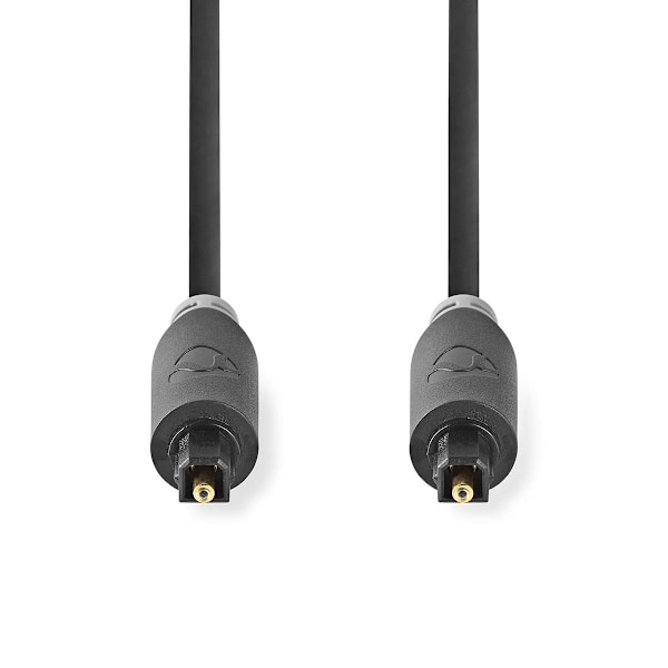 Nedis Optisk ljudkabel | TosLink Hane | TosLink Hane | 3.00 m | Rund | PVC | Antracit | Låda