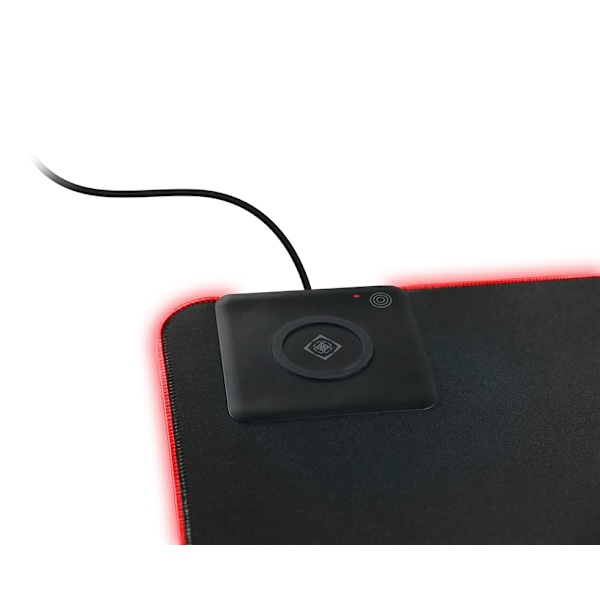 DELTACO GAMING RGB mousepad, fast wireless charging, 900x400x4mm