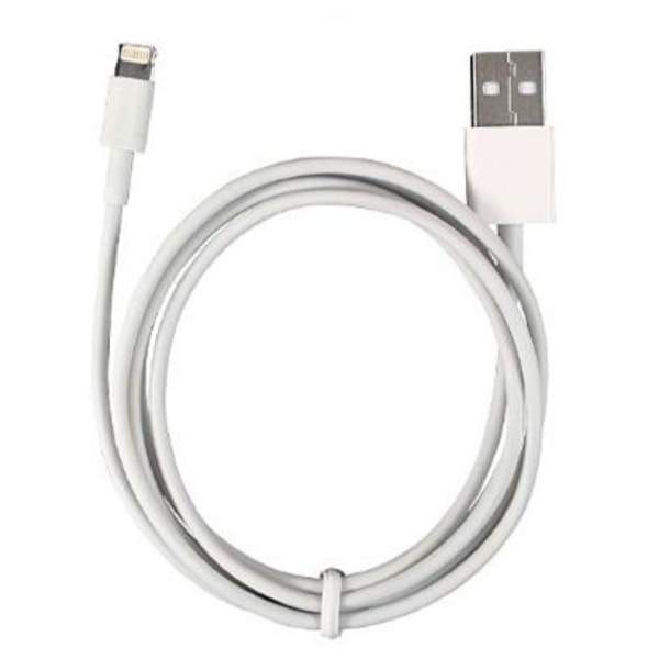 Lightning kabel til USB, 5 meter, hvid