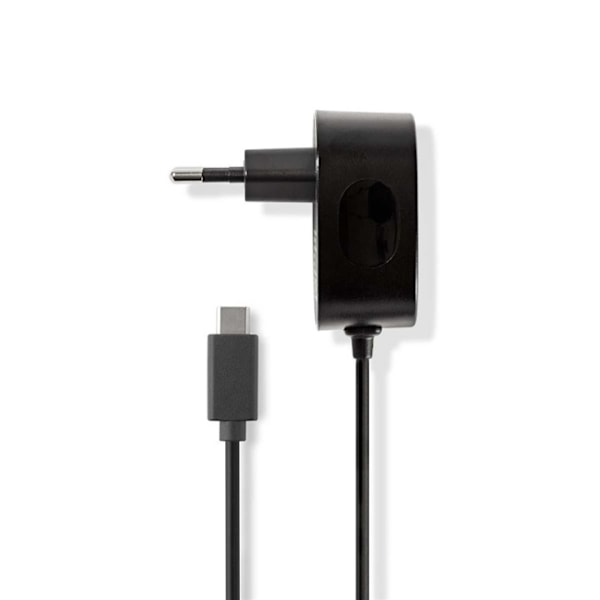 Nedis Väggladdare | 15 W | Snabbladdnings funktion | 1x 3.0 A | Antal utgångar: 1 | USB-Câ„¢ (Fast) Kabel | 1.50 m | Single Voltage Output Svart