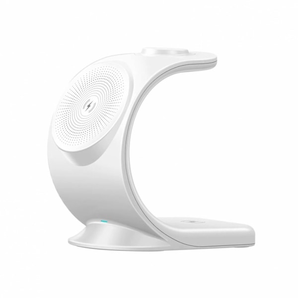 Trådløs oplader til 3 Apple-enheder, 15W, Hvid