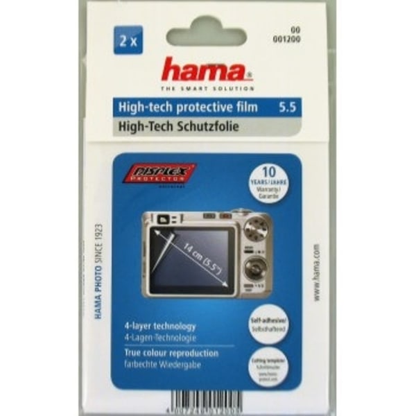 Hama Displayfolie Universal Premium Jopa 5,5 tuumaa 2-pakkaus