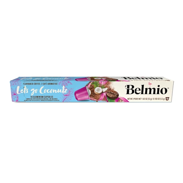belmio Espresso Coconut flavour, 10st kaffekapslar, KORT DATUM