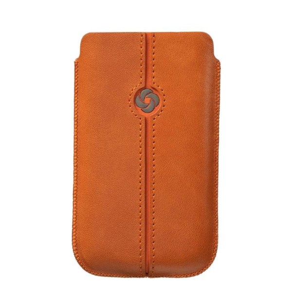 SAMSONITE Mobile Bag Dezir Leather Medium Orange Orange