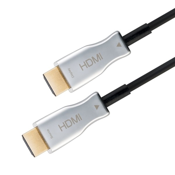 Goobay Optisk hybrid höghastighets HDMI™-kabel med Ethernet (AOC) Höghastighetskabel, 4K @ 60 Hz, för långa överföringsavstånd, 50 m