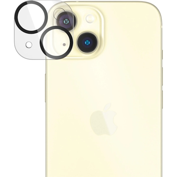 PanzerGlass PicturePerfect -kamerans linsskydd, iPhone 15 / 15 Plus Transparent