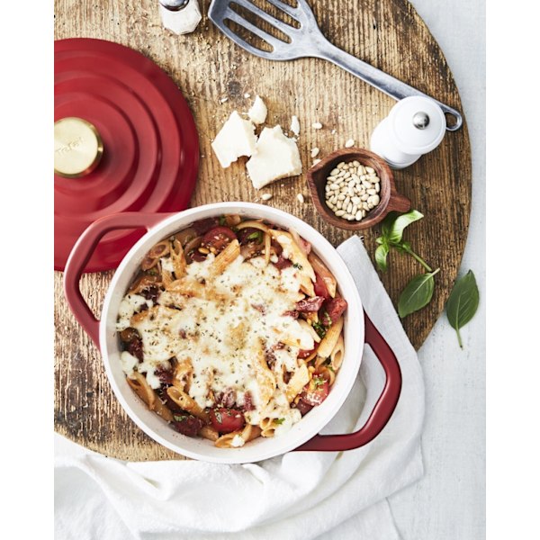 Tefal Air støbejernsgryde, 4,7 L, rød