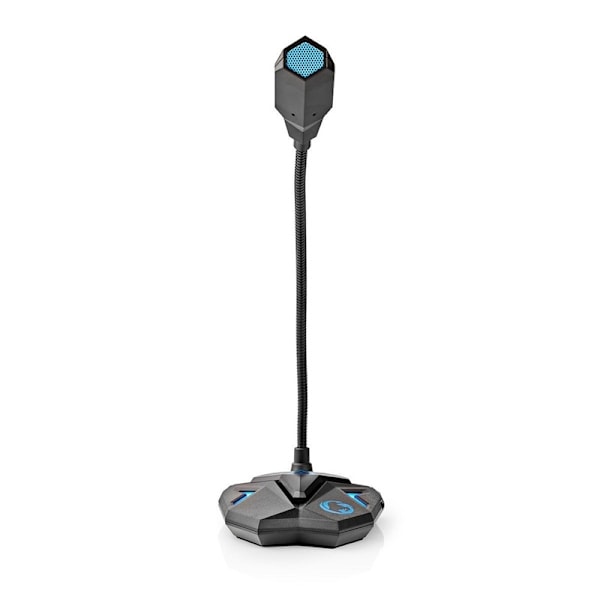 Nedis Streaming og Gaming Mikrofon | Brugt til: Desktop / Notebook | USB | Tilslutninger udgang: 1x 3.5 mm Audio Out | Indbygget on/off-knap (tænd/slu