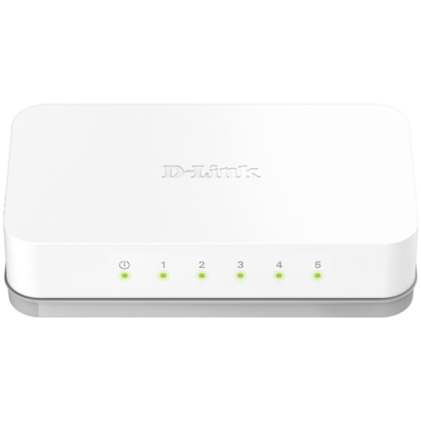 D-Link GO-SW-5E 5-Port Fast Ethernet Easy Desktop Switch Hvid