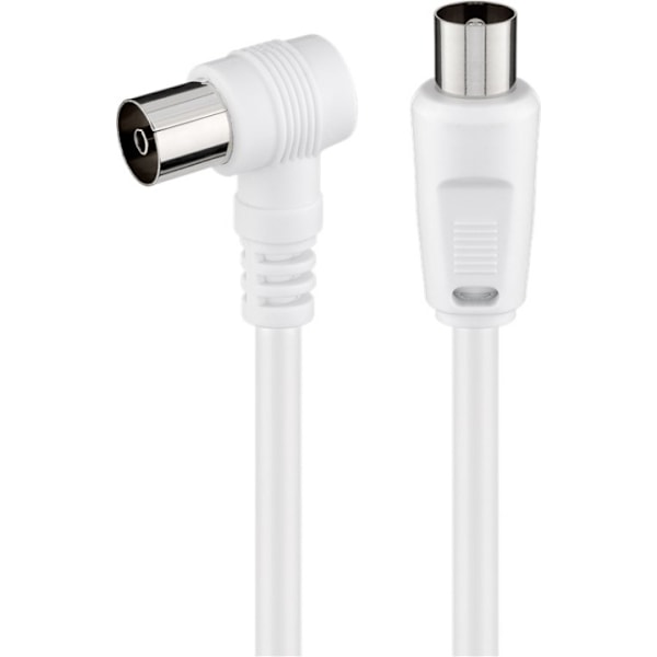 Goobay Vinklad antennkabel ( koaxial-plugg > koaxial-uttag 90°