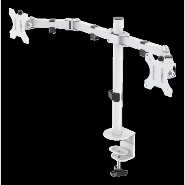 deltaco_gaming WHITE LINE WA86 Dual-monitor desk arm, 13-32"" monitors Sort