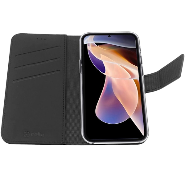Celly Wallet Case Galaxy A13 4G SM-A135F Svart Svart