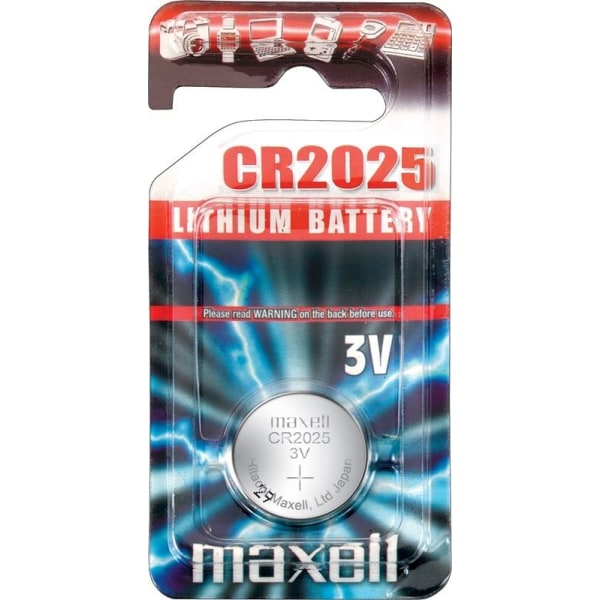 Maxell knappcellsbatteri lithium, 3V (CR2025), 1-pack