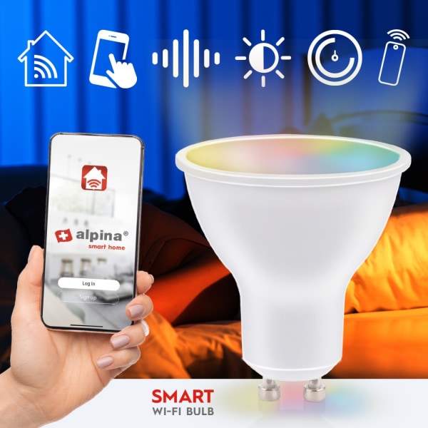 Alpina WiFi Smart GU10 LED RGBW 4,9W