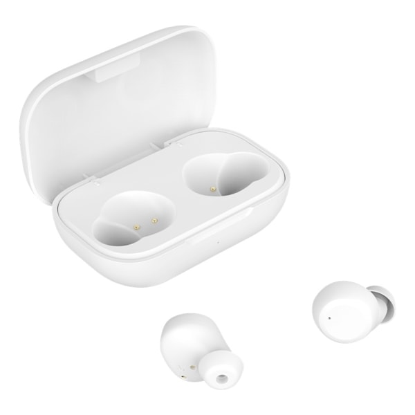 STREETZ Wireless in-ear earbuds with charging case, BT 5, TWS, white Vit