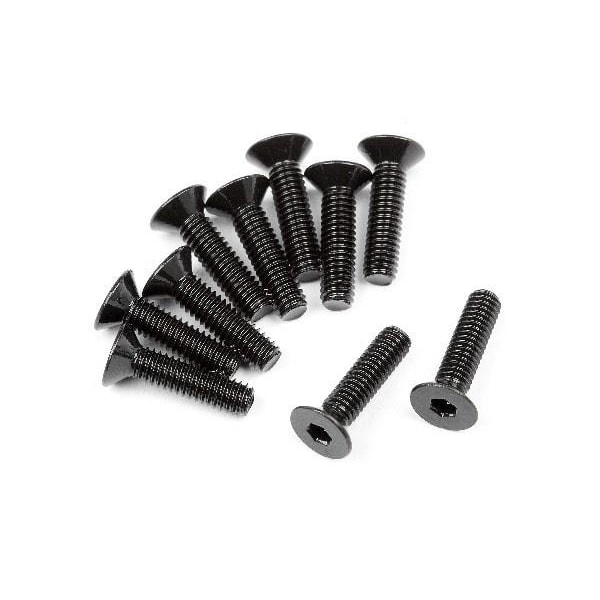 HPI Flat Head Screw M2.5X10Mm (Hex Socket/10Pcs)