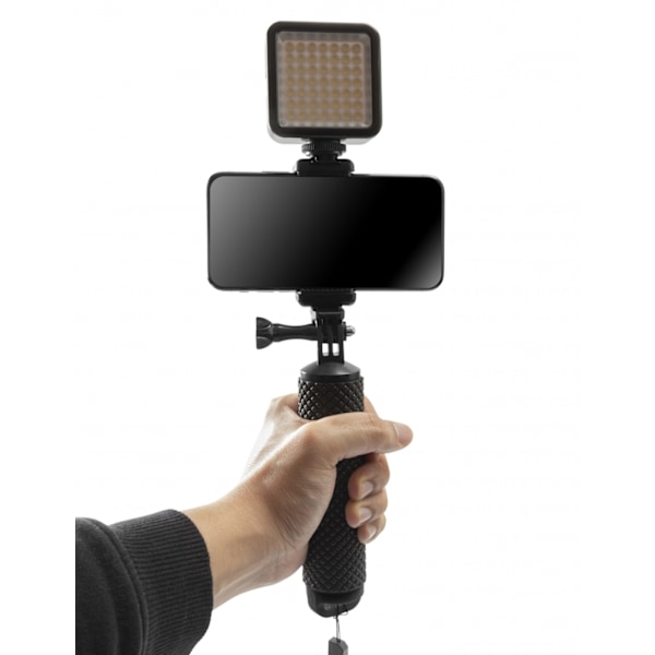 GadgetMonster Vlogging Stick LED-valolla varustettuna