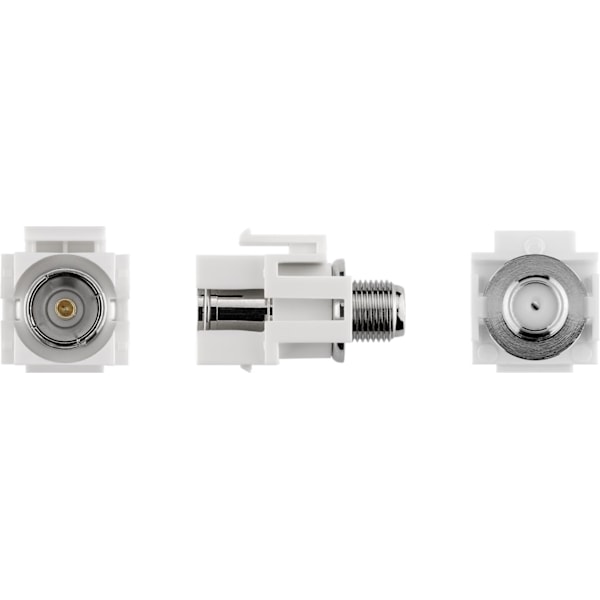 Goobay Keystone-modul SAT/antenne, planforsænket montering IEC / koaksial socket > F socket