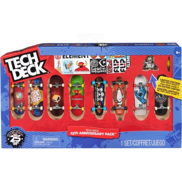 Tech Deck 25th Anniversary 8-pack  - sormiskeittilautasetti