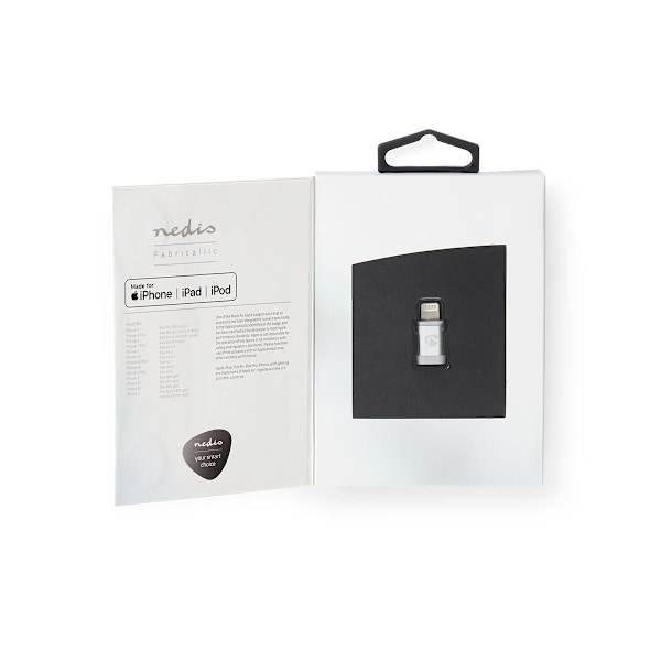 Nedis Lightning Adapter | Apple Lightning 8-pin | USB Micro-B Hun | Guldplateret | Runde | Aluminium