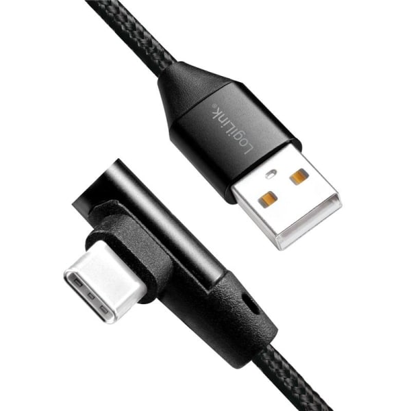 LogiLink Vinklad USB-C-kabel USB 2.0 Max 3A 1m