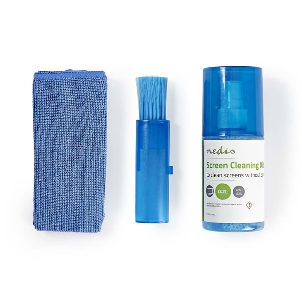 Nedis Skärm rengörning | Spray | 200 ml | Dator / Läsplatta / Smartphone / Tvskärm | Torkare ingår