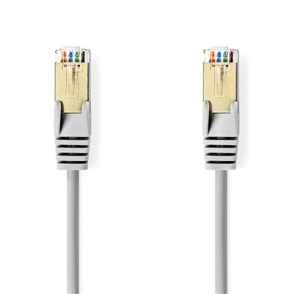 Nedis CAT5e nätverkskabel | SF/UTP | RJ45 hane | RJ45 hane | 5.00 m | Rund | PVC | Grå | Kuvert
