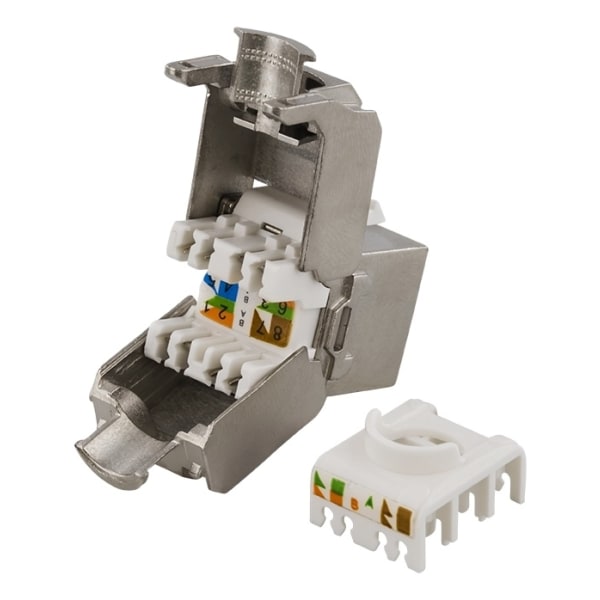 DELTACO FTP Cat6 Keystone connector, "Tool-free"