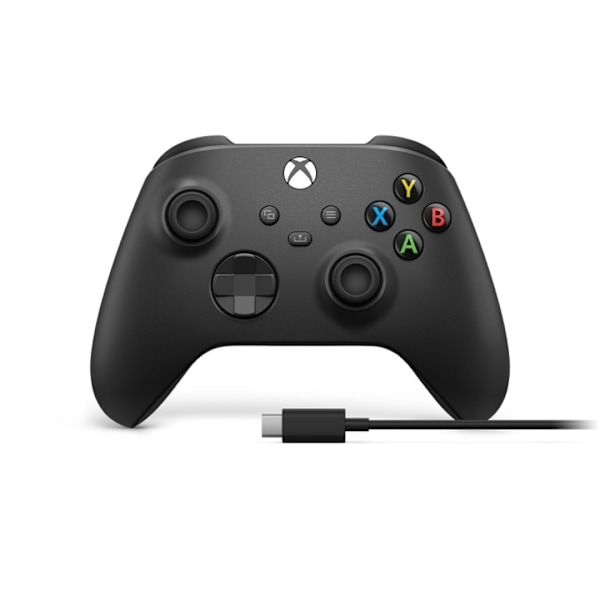 Microsoft Xbox Wireless Controller + USB-C Cable Svart Spelplatta Analog / Digit