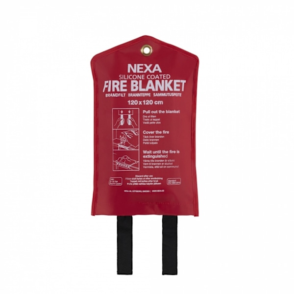 Brandfilt silikon 120x120 cm