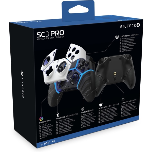 Gioteck SC-3 Pro trådløs controller, PS4