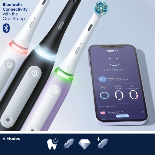 Oral B iO Series 4s - elektrisk tandbørste, hvid
