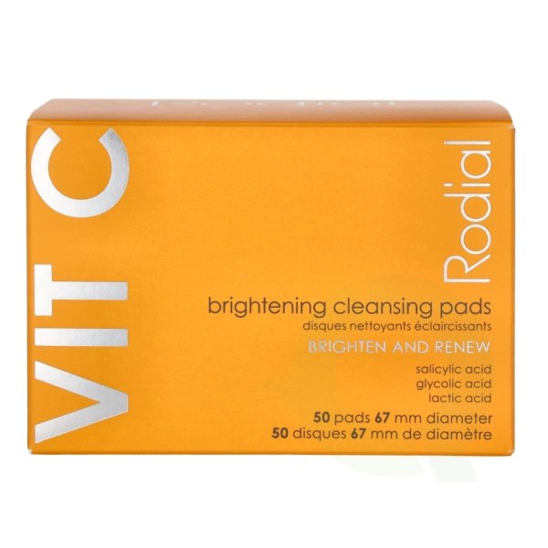 Rodial Vit C Brightening Cleansing Pads 50 Piece 50 Pads, Bright