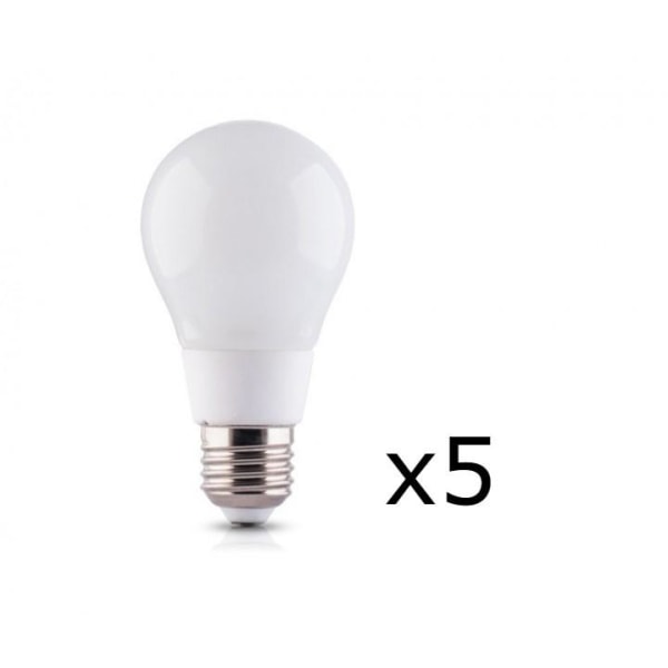 LED lampe E27 8W 230V 4500K 5-pak, Hvid neutral