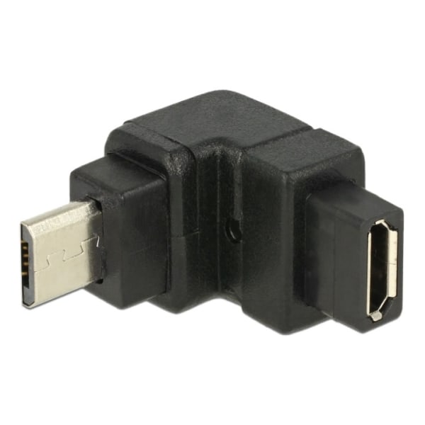 Delock USB Typ Micro-B ur - Micro-B naa, adapteri, ylöspäin, mus