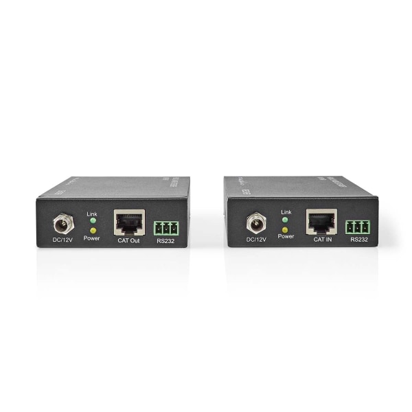 Nedis HDMI ™ Extender | Over Cat6 | Op til 60.0 m | 4K@60Hz | 18 Gbps | Metal | Antracit