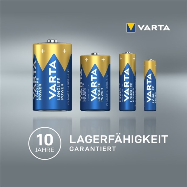 Varta 6LR61/6LP3146/9 V Block (4922) batteri, 1 stk. upakket alkaline mangan batteri, 9 V