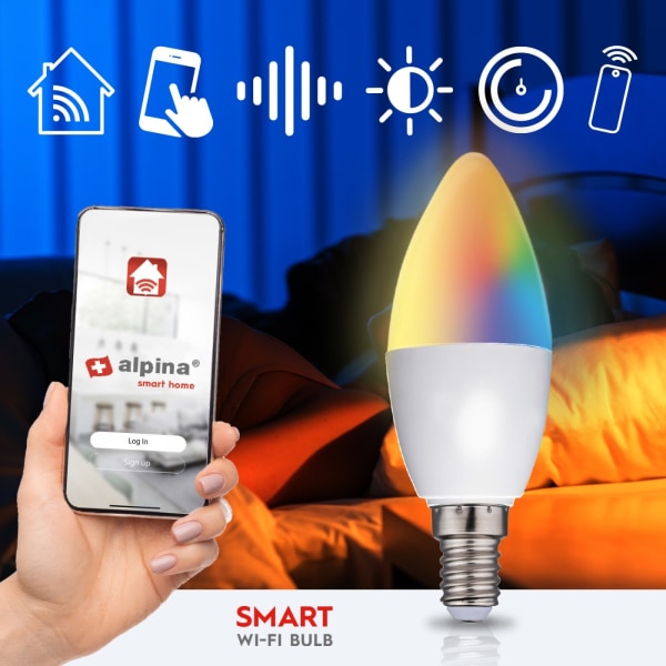 Alpina WiFi Smart E14 LED RGBW 4,9W