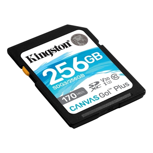 Kingston 256GB SDXC Canvas Go Plus 170R C10 UHS-I U3 V30