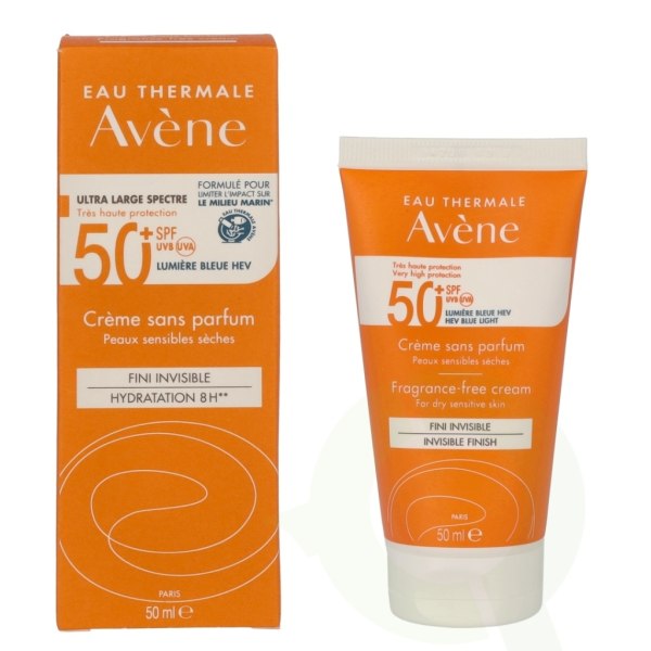 Avene High Protection Uparfumeret Creme SPF50+ 50 ml For Dry Sensi