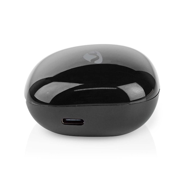 Nedis Fullt Trådlösa hörlurar | Bluetooth® | Maximal batteritid: 5 timmar | Tryck på Kontroll | Batteri hölje | Inbygd mikrofon | Stöd för röststyrnin Svart