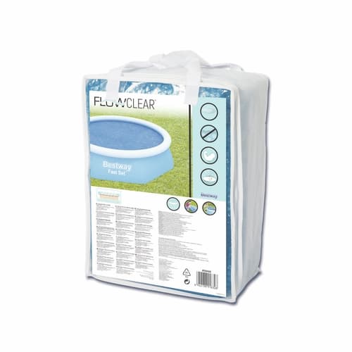 Bestway Flowclear Poolsolskydd 2,44m – Sänk temperaturen & håll vattnet rent!
